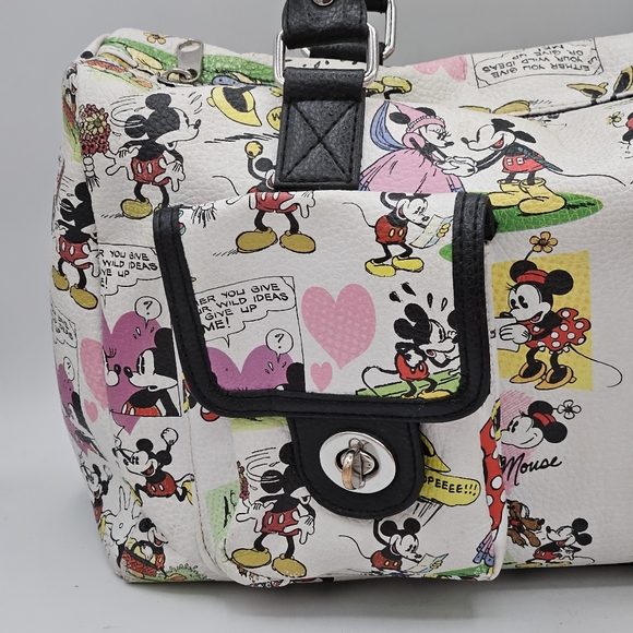 Disneyland Resorts Mickey & Minnie comic limited edition satchel handbag - Picture 3 of 15